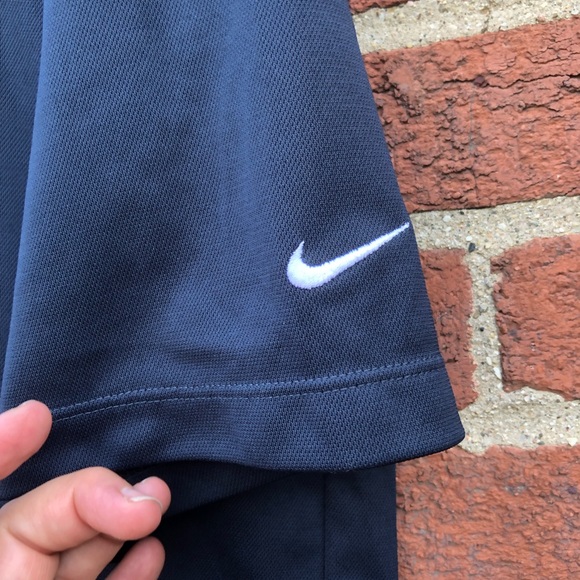 NIKE GOLF FIT DRY MEN'S POLO GOLF SHIRT Blue Large - Picture 5 of 8